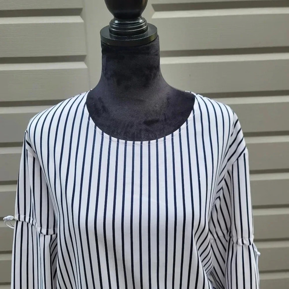 Towowge Blue Floral Maxi Dress Flowy Boho Blue White Size Large - Picture 7 of 10